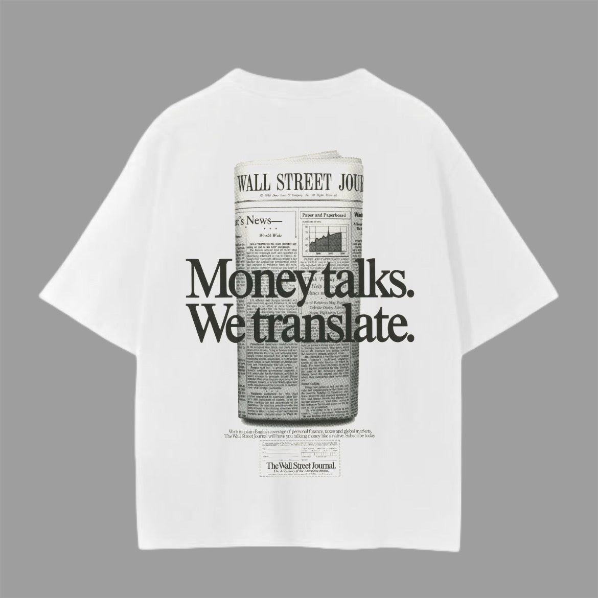 “MONEY TALKS” Oversized Tee
