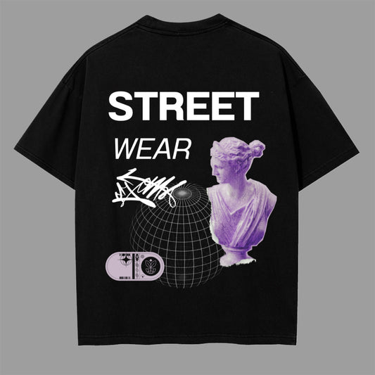 “Digital Relic” Streetwear Tee – Oversized